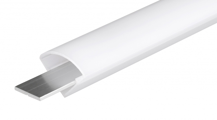 Целостный герметичный пластиковый профиль для подсветки в помещениях с повышенной влажностью
