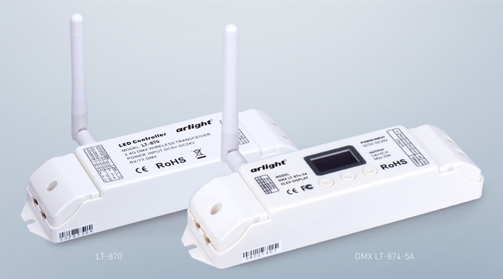 Системы управления освещением DMX512 - LT-870, LT-874-5A 