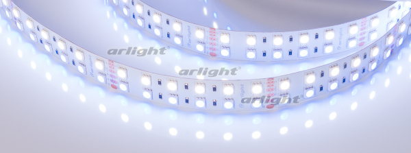 Лента RT 2-5000 24V RGB-White 2x2 (5060, 720 LED, LUX) (Arlight, 32 Вт/м, IP20)