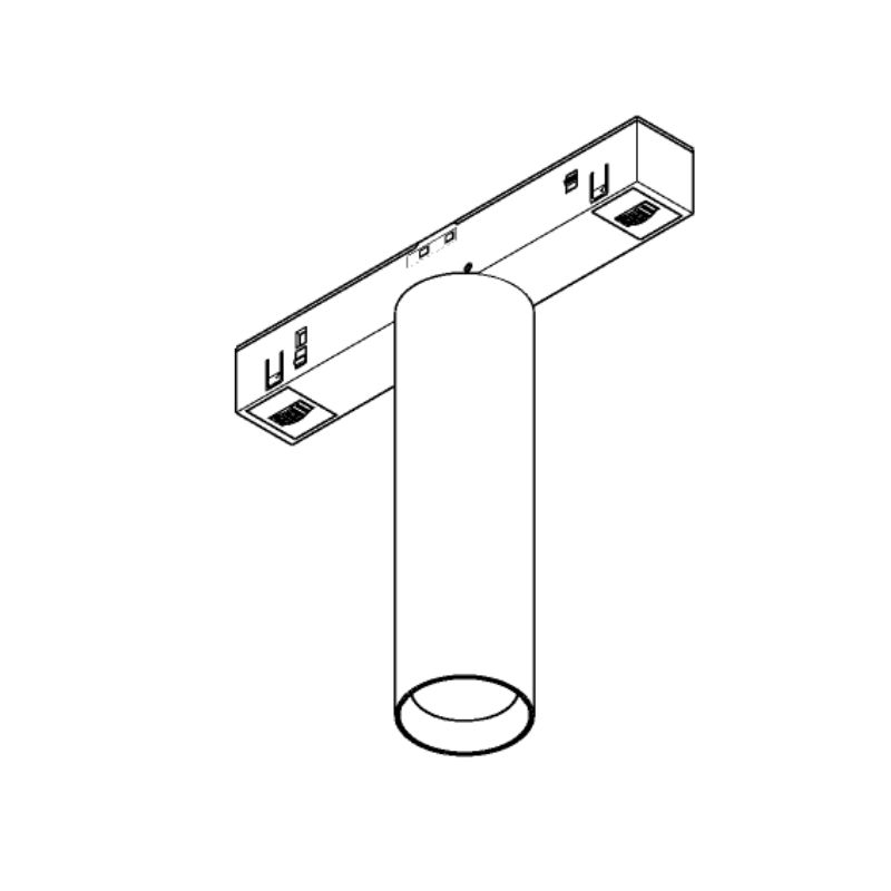 DALI cветильник трековый ULIGHT Short Not Spot28 6W 3000К black