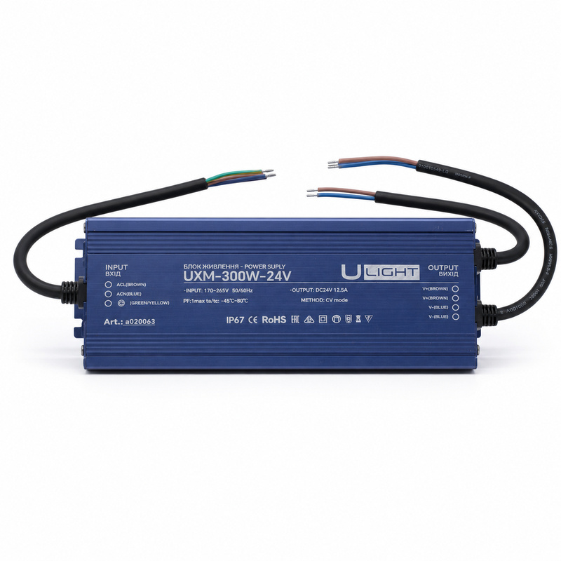Upower UXM-300W-24V - Герметичный блок питания IP67 24В 300Вт