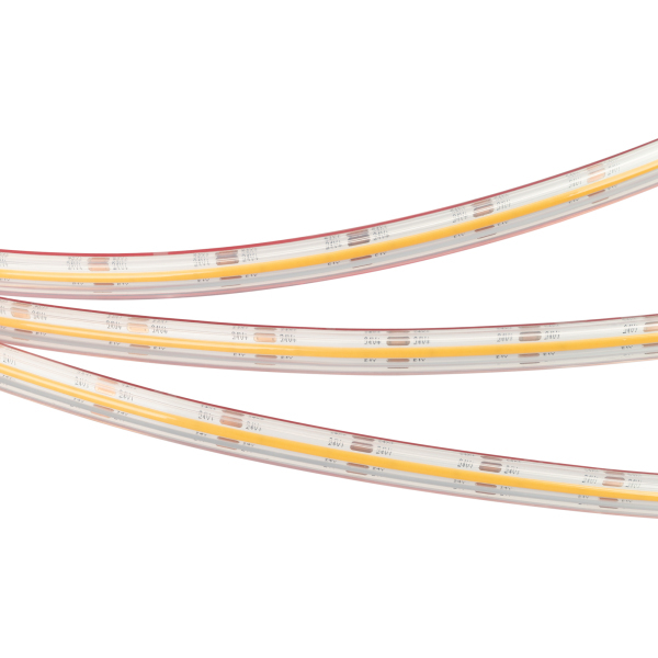 Светодиодная лента Ustrip LED480-COB-W30-24V-10W-8mm-FC-IP65H теплый белый