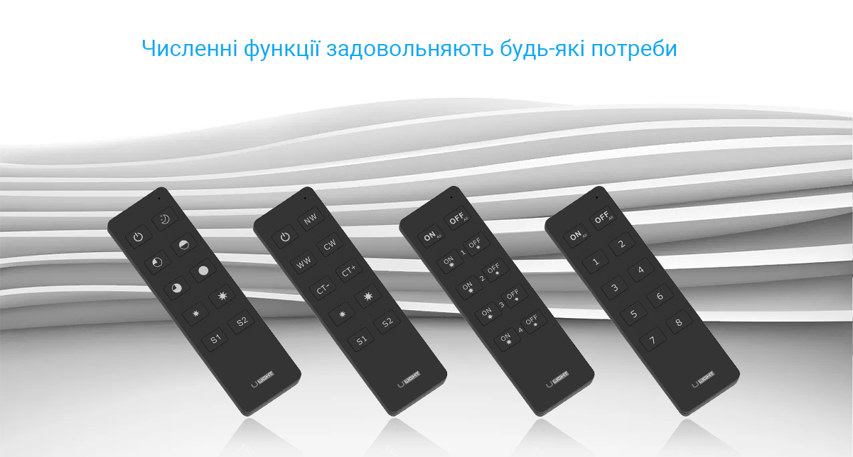 Usmartt Remote URU8 Пульт управления одноцветными лентами (черный)