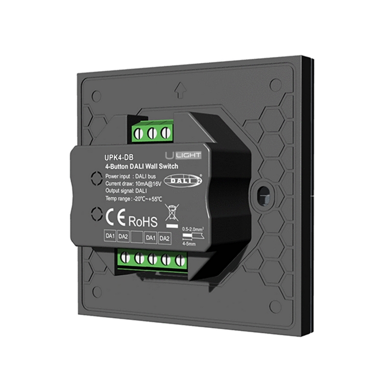 Usmart UPK4-DB - DALI Панель настенных выключателей с 4 кнопками
