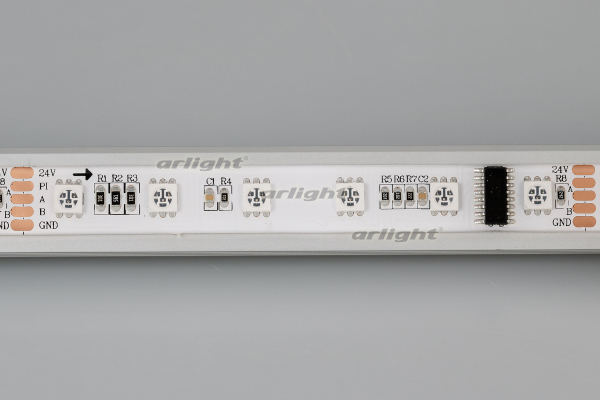 Лента DMX-5000SE 24V RGB (5060, 300 LEDx6) (Arlight, Закрытый, IP65)