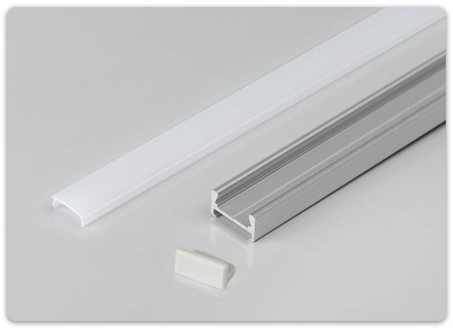 Алюминиевый профиль для светодиодной ленты MIC-H со скрытым крепежом