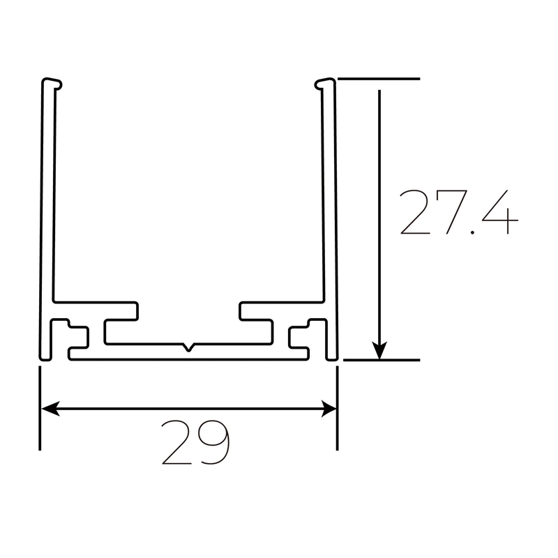 Ustrip FW2621-AP - Алюминиевый профиль для гибкого прожектора