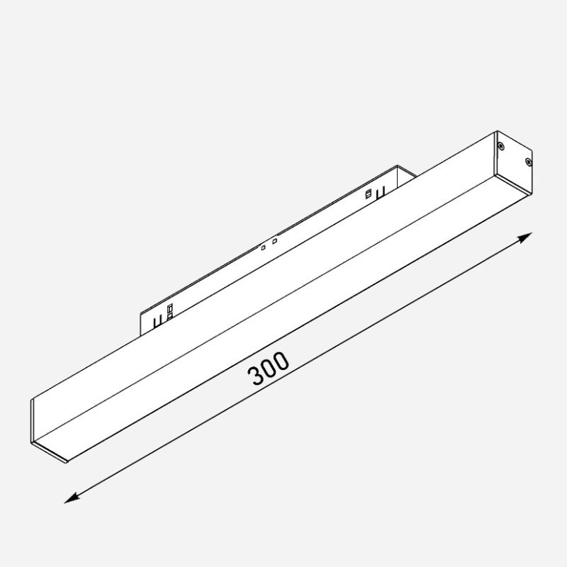 Светильник трековый Line 10w - Черный, 3000K