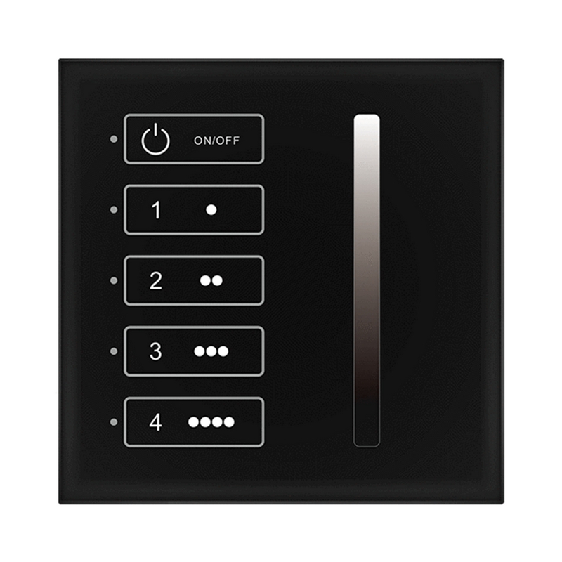 Usmart UTL4-1D (black) Сенсорная панель управления яркостью DIM DALI Master 1/4 адреса