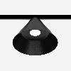 DALI c  ULIGHT Bell 150 intrack 12W 3000 black satin