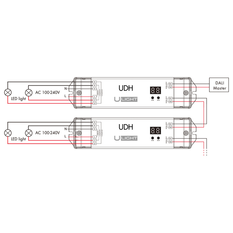 Usmart DALI Switch UDH Релейный модуль выключатель для сети 220В