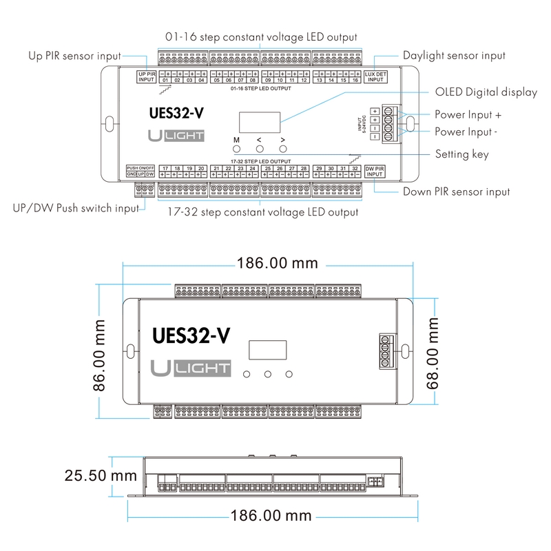 Usmart UES32-V Контроллер освещения ступеней лестниц