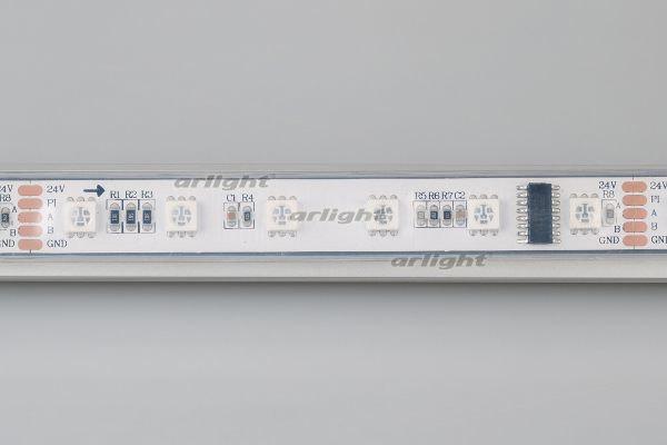 Лента DMX-5000P 24V RGB (5060, 300 LEDx6) (Arlight, Закрытый, IP66)