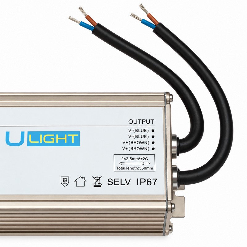 Upower UMZ-500W-24V - Влагозащищенный блок питания IP67 24В 500Вт