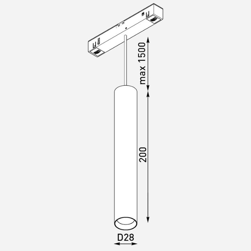Светильник трековый ULIGHT Tube28 5W 4000K white