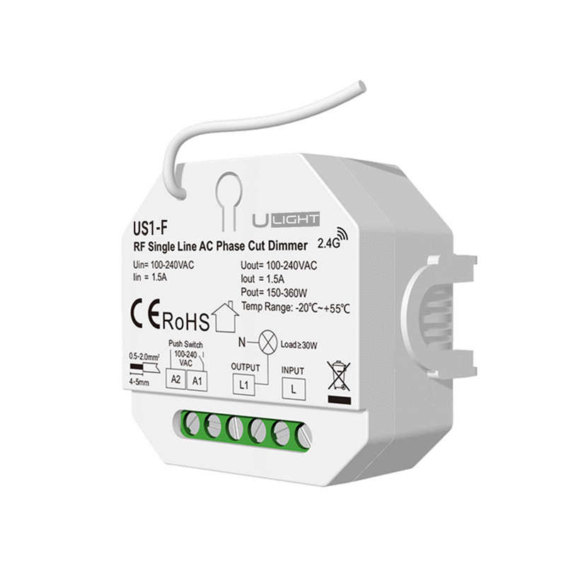 USMART US1-F Однолинейный диммер переменного тока 100-240V