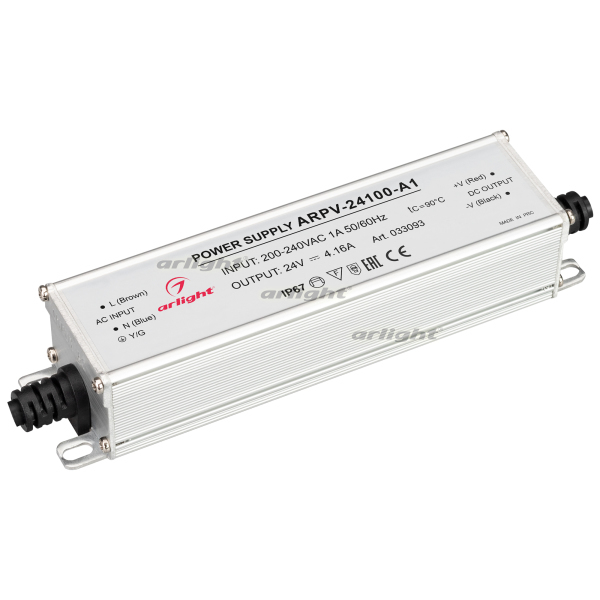 ���� ������� ARPV-24100-A1 (24V, 4.16A, 100W) (Arlight, IP67 ������, 3 ����)