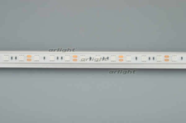 Лента RTW 2-5000PGS 12V Green 2x (5060, 300 LED, LUX) (Arlight, 14.4 Вт/м, IP67)
