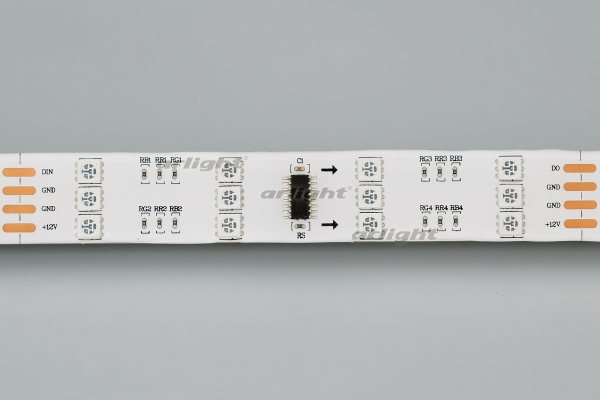 Лента SPI-5000SE 12V RGB (5060, 480 LED x3,1812) (Arlight, Закрытый, IP65)