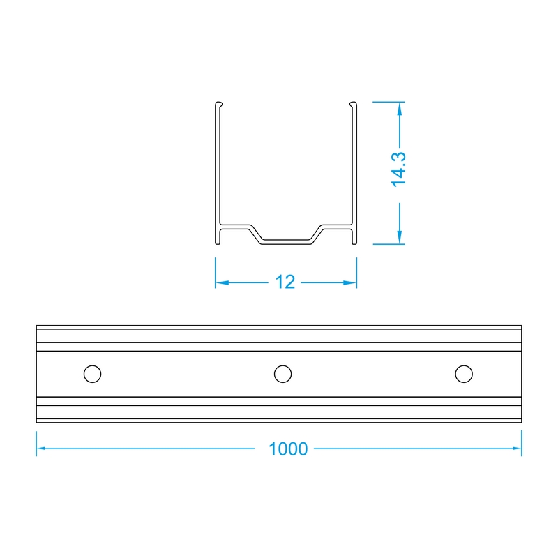 Uneon TOP-1010-MP-2 - Пластиковый профиль для гибкого неона