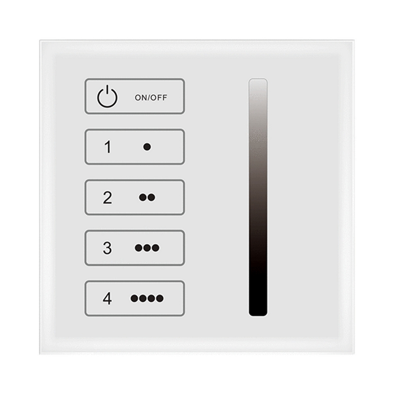 Usmart UTL4-1D (white) Сенсорная панель управления яркостью DIM DALI Master 1/4 адреса
