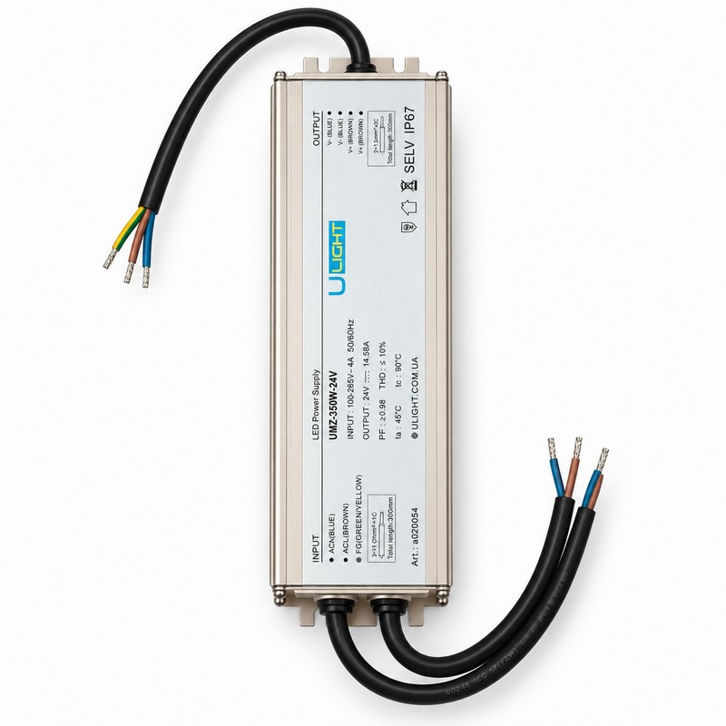 Upower UMZ-350W-24V - Влагозащищенный блок питания IP67 24В 350Вт