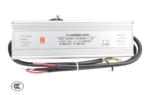 Upower UCV-400W-WBG-PH-24V - Мощный герметичный блок питания IP67 24V 400W