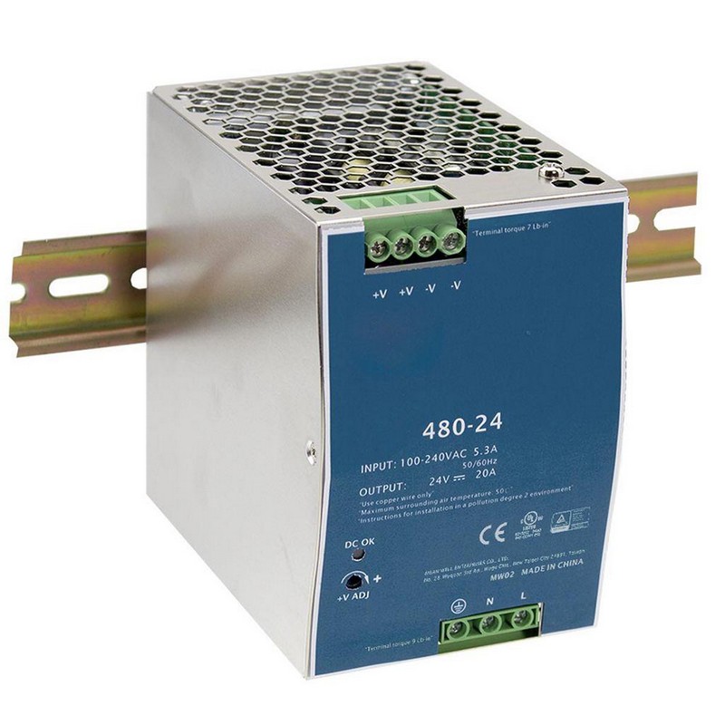Upower UCMR-480W-24V Блок питания 24В на DIN рейку