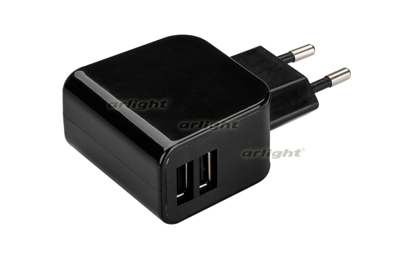 Блок питания ARDV-16-5V-USB DUO (5V, 3.1A, 16W, White) (Arlight, Адаптер)