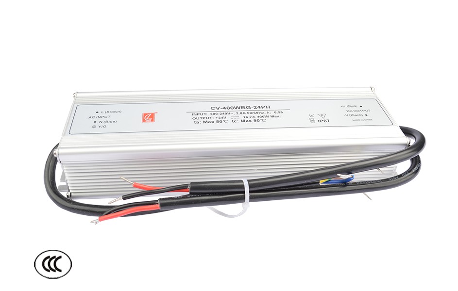 Upower UCV-400W-WBG-PH-24V - Мощный герметичный блок питания IP67 24V 400W