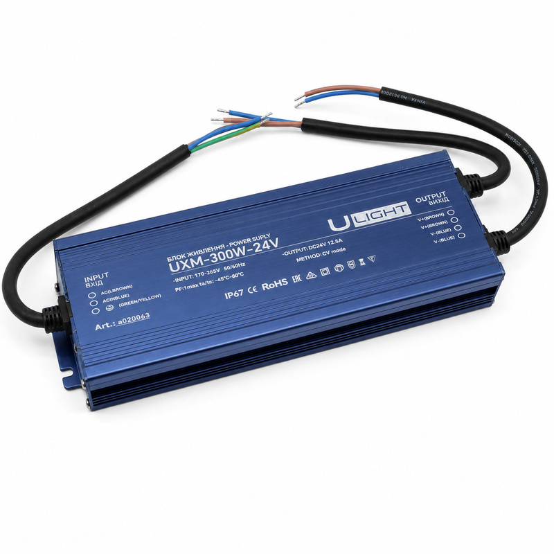 Upower UXM-300W-24V - Герметичный блок питания IP67 24В 300Вт