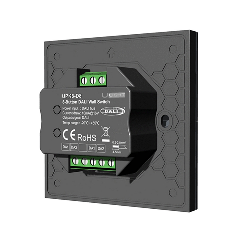 Usmart UPK8-DB - DALI Панель настенных выключателей с 8 кнопками