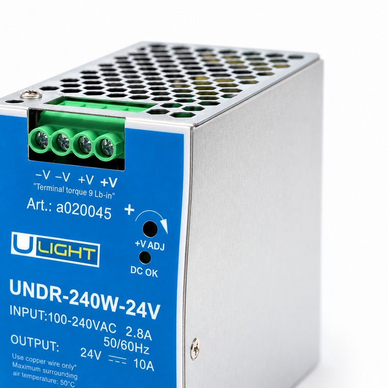 Upower UNDR-240W-24V Блок питания 24В на DIN рейку
