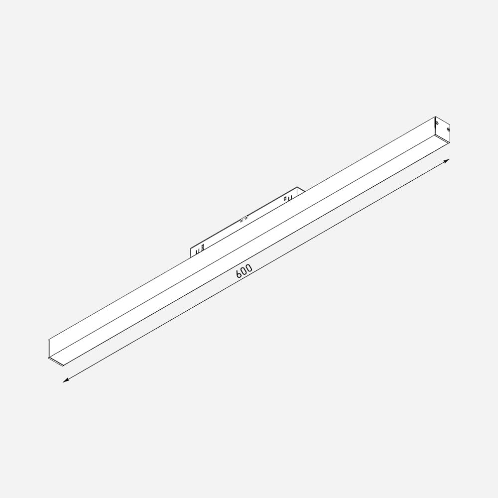 Светильник трековый Line 20w - Черный, 4000K