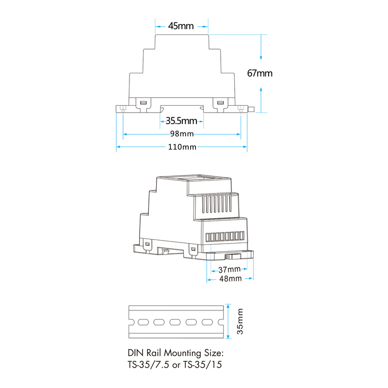 USMART UDS (black) DMX Декодер для SPI светодиодных лент