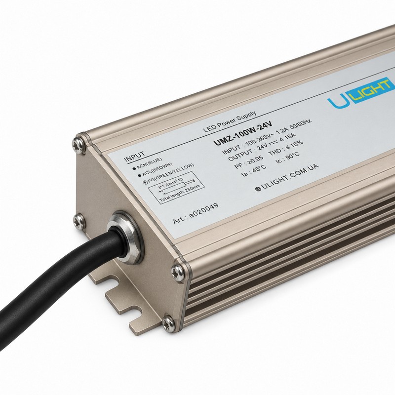Upower UMZ-100W-24V - Влагозащищенный блок питания IP67 24В 100Вт