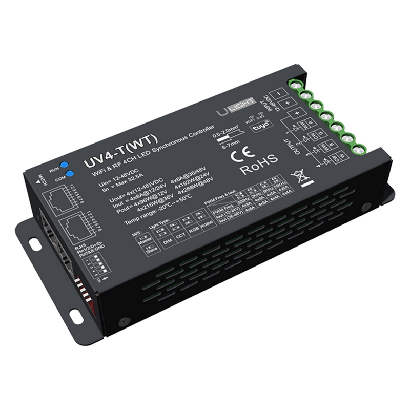 Usmart UV4-T(WT) - WiFi+RF+DMX512     RGBW, RGB, CCT, DIM