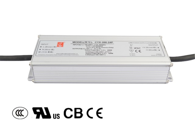 Upower UCYX-200W-P-24V - Герметичный блок питания IP67 24V 200W