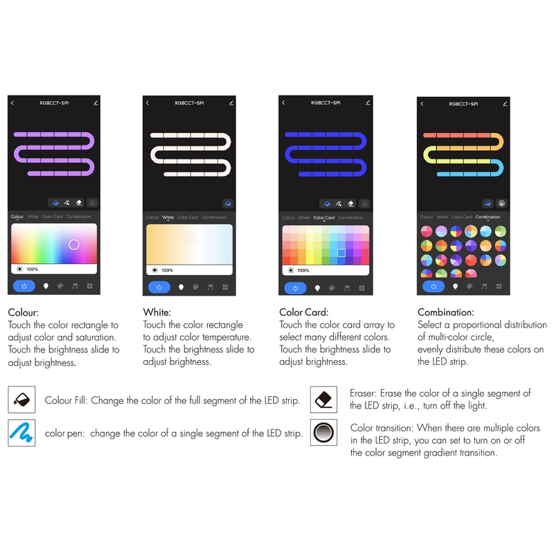 Ulight UWT-P - SPI Контроллер для светодиодной ленты - DIM, CCT, RGB, RGBW, RGB+CCT