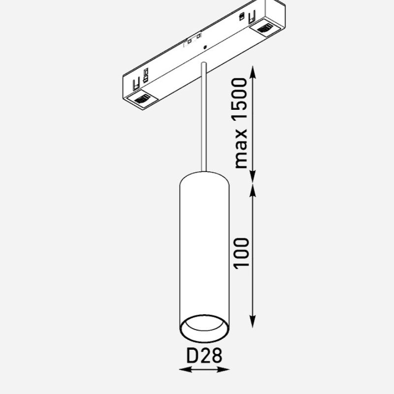 Светильник трековый ULIGHT Tube28 3W 4000K white