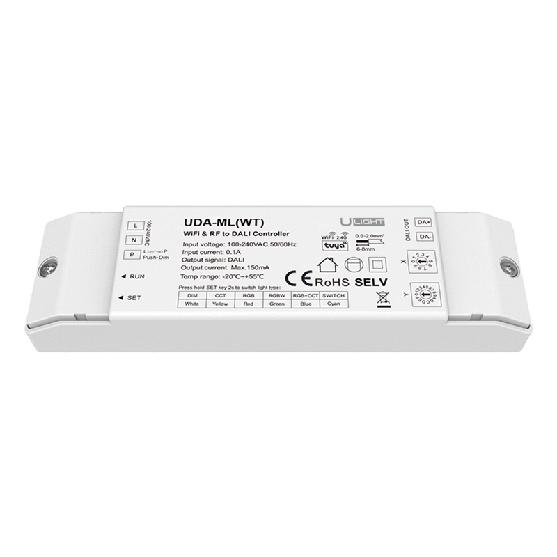 Usmart UDA-ML(WT) - WiFi+RF+Push Конвертер в сигнал DALI, DIM, MIX, RGB, RGBW, RGB+CCT