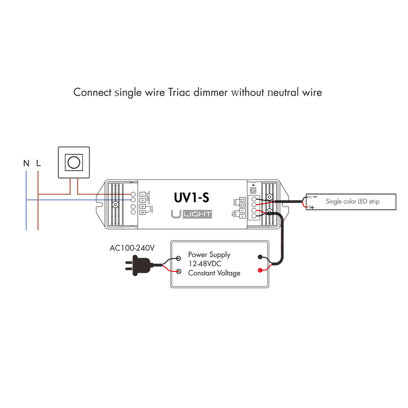 Usmart TRIAC Dim UV1-S Диммер для светодиодной ленты