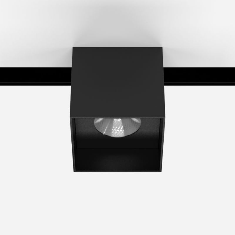 DALI cветильник трековый ULIGHT KUB80 intrack spot 12W 3000K black