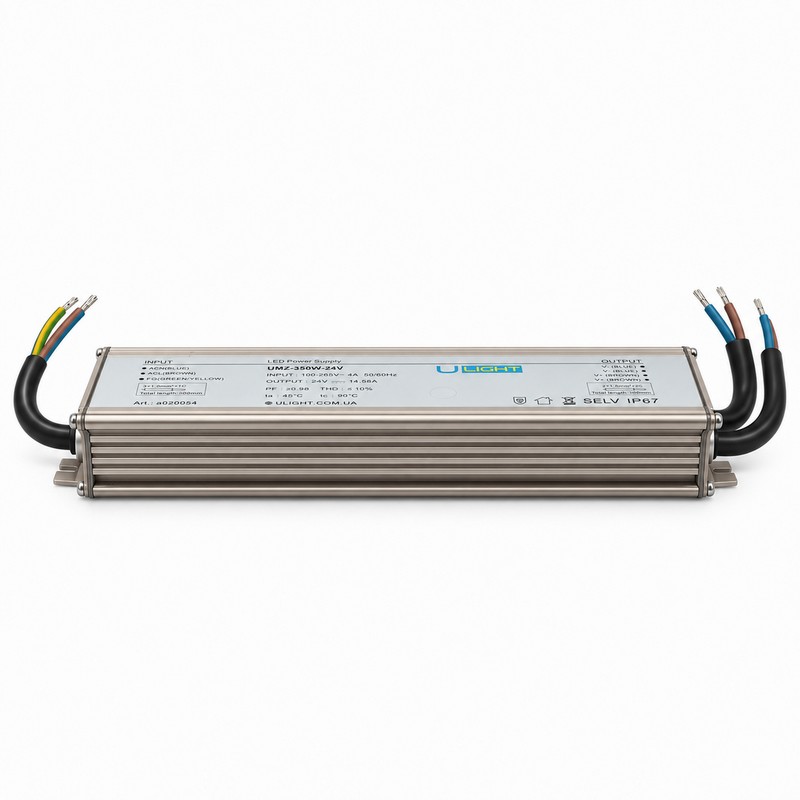 Upower UMZ-350W-24V - Влагозащищенный блок питания IP67 24В 350Вт